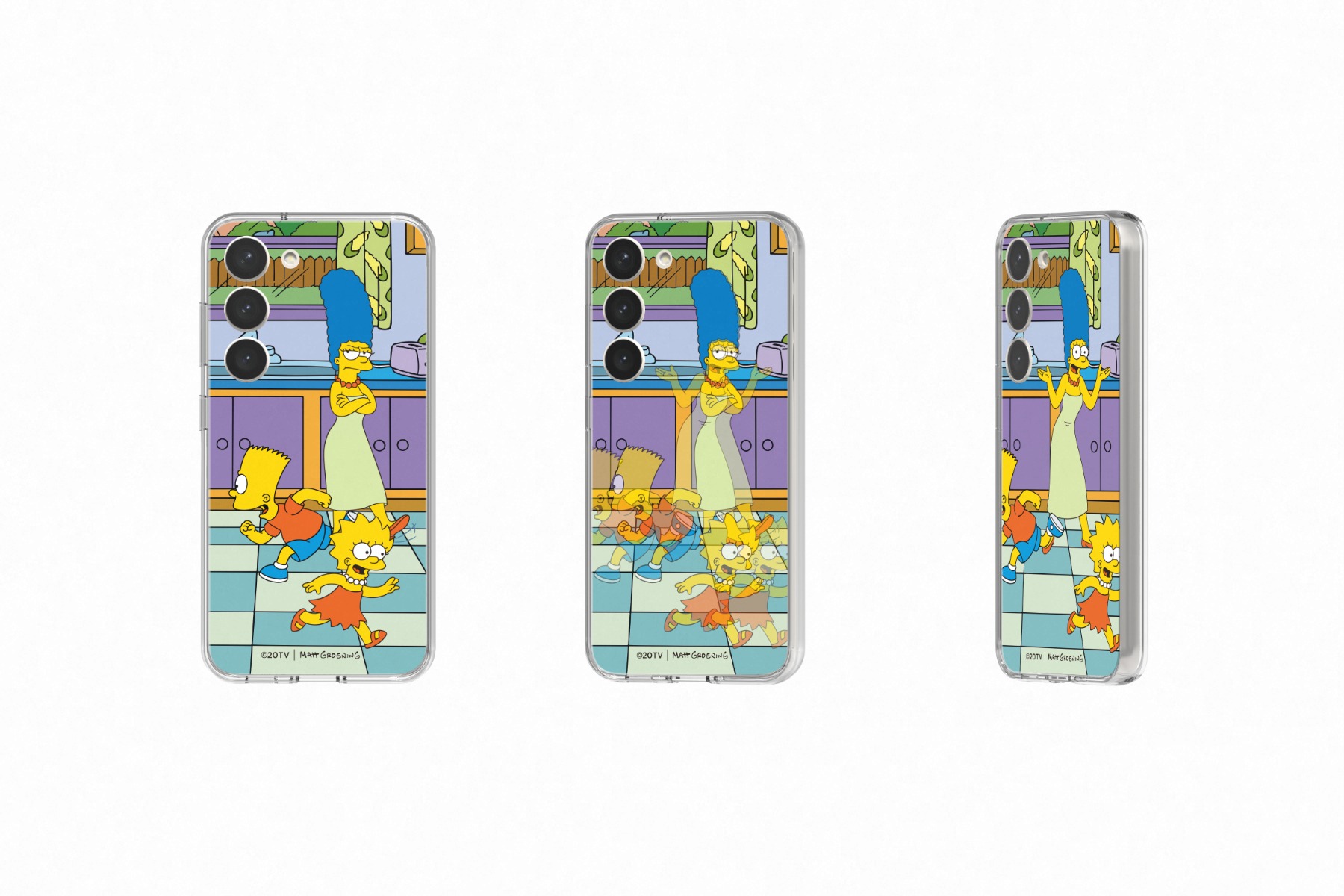 Samsung Galaxy S23 Frame Case Lenticular Plate The Simpsons, , large image number 1